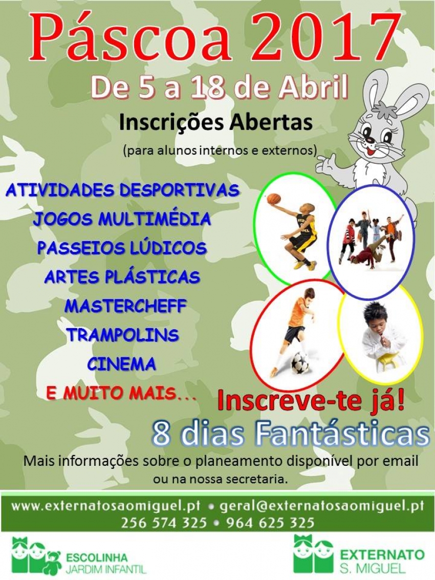 F&eacute;rias desportivas da P&aacute;scoa, 2017!